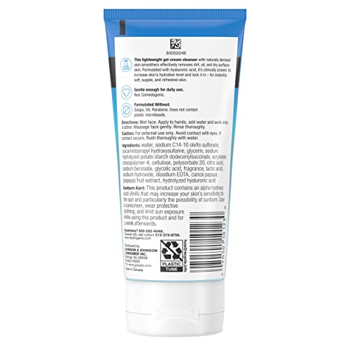 Hydro Boost Sabonete Facial Diário Esfoliante Suave com Ácido Hialurônico – Aumenta a Hidratação da Pele, Livre de Óleo - Neutrogena