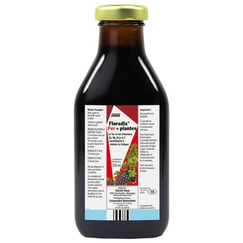 Salus - Floradix: Fórmula Líquida de Ferro e Vitaminas 250ml