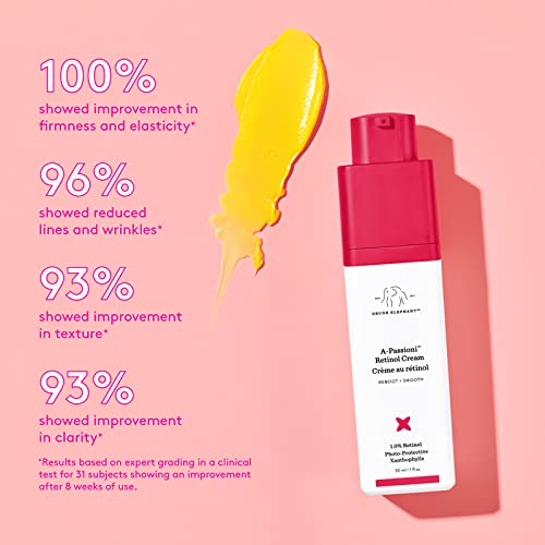 A-Passioni Creme Anti-Rugas com Retinol. Iluminador, Restaurador e Vegano com Vitamina F (10 mL / 0,33 fl oz) (Midi) - Drunk Elephant