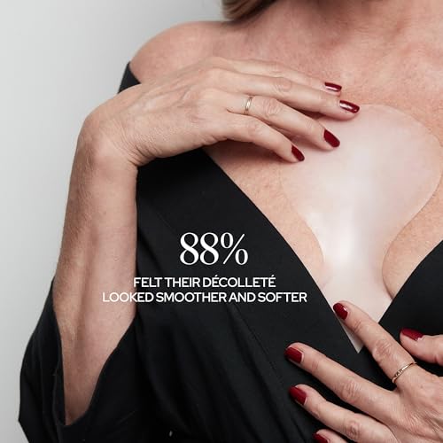 Beauty ChestLift – Adesivo Antirrugas para o Peito 4 Semanas – Adesivo de Silicone para Suavizar Durante a Noite para Decote - SiO