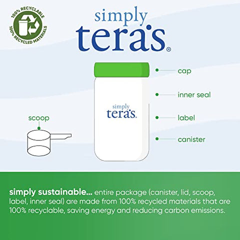 tera's - Tera’s Whey Proteína Orgânica de Soro de Leite, Grama-Fed, Natural, 12 Ounce (340g)