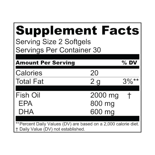 Suplemento Ômega-3 de Óleo de Peixe Essential Elements com EPA – 1000mg – 60 Cápsulas