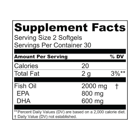 Suplemento Ômega-3 de Óleo de Peixe Essential Elements com EPA – 1000mg – 60 Cápsulas