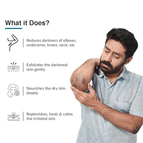 Nigrifix Creme para Acanthosis Nigricans com Ácido Lático | Creme com Retinol Testado por Dermatologistas | Útil para Partes Escuras do Corpo como Pescoço, Tornozelos, Axilas | 50g - FIXDERMA