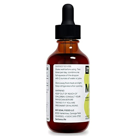 HERBANA MANUFACTURING - Gotas de Mullein 60 ml – Extra Forte 45 Dias – Desintoxicação Pulmonar