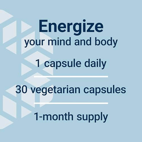 Ginseng Energy Boost – Suporte Energético, Gerenciamento Saudável do Estresse, Sem Glúten, Não-OGM, Vegetariano, 30 Cápsulas - Life Extension