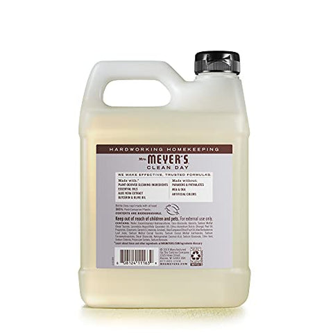 MRS. MEYER'S CLEAN DAY - Recarga de Sabonete Líquido MRS. MEYER’S CLEAN DAY, Fórmula Biodegradável com Óleos Essenciais, Lavanda, 33 ml – Pacote com 6 unidades