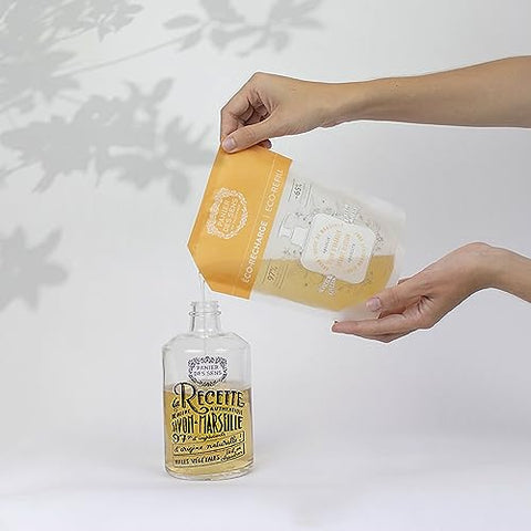 Recarga de Sabonete Líquido de Flor de Laranjeira Panier des Sens, Sabonete Líquido de Marselha – Fabricado na França 96% natural – 2x 500ml