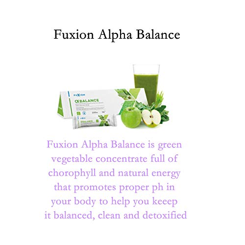 unionaren - Fuxion Alpha Balance – Bebida Concentrada Instantânea de Vegetais Verdes – Vidro de Trigo Alfaifa, Spirulina e Espinafre para Energia e Desintoxicação