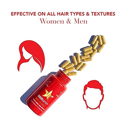 Vitaminas Avançadas para Cabelo Feminino | Fortaleça seus fios | 60 cápsulas - HAIRtamin