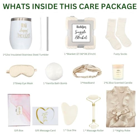 Rubijoy - Presentes para Mulheres, Presentes Únicos de Aniversário, Cesta de Presentes de Cuidados Pessoais, Lembrando de Você, Caixa de Presente Relaxante de Spa de Natal para Ela Irmã Melhores Amigas Mãe Colegas de Trabalho Professores, Adquira