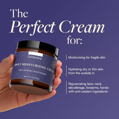 Creme Hidratante SKINTENSIVE para Pele Delicada – Fórmula Hidratante para Uso Diário no Rosto e nas Mãos