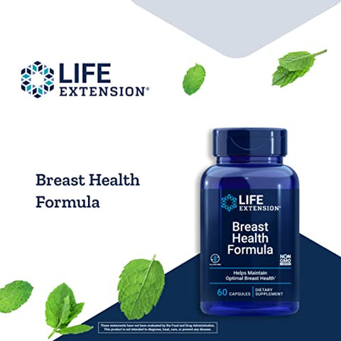 Fórmula Life Extension para Saúde Mamária – Suporte Saudável ao Estrogênio com Vitamina D, Extrato de Vegetais Crucíferos, I3C