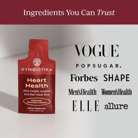 Suplemento para Saúde Cardíaca com CoQ10 e Arroz de Levedura Vermelha – 60 ml - CYMBIOTIKA