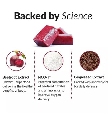 Factor Total Beets – Suplemento Energético Saudável de Beterraba, Pastilhas Macias de Superfood de Beterraba e Açaí (90 unid.) - Bling Pire