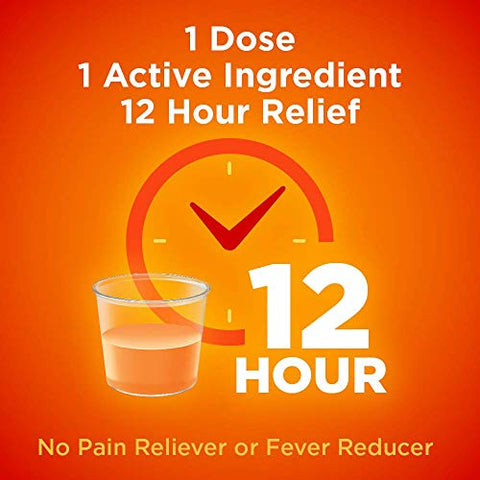 Xarope para Tosse DM de 12 Horas, Dextrometorfano de Liberação Prolongada, Sabor Laranja, Medicamento Líquido, 150 ml (1 Frasco) - Amazon Basic Care