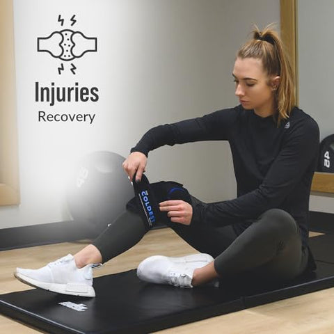 The Coldest Water - Envoltório de Gelo para Joelho The Coldest, Terapia Quente e Fria – Compressão Reutilizável Ideal para Lesão no Menisco, Recuperação de Lesões, Dor de Bursite, Entorses, Inchaço e Reumatismo