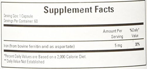 Cardiovascular Research - Ferritin Maximum Absorption Iron Supplement 1-Pack – Cápsulas de 60 –