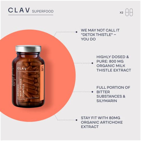 Leite de Cardo Orgânico – Benefícios para o Fígado – 100ml - CLAV
