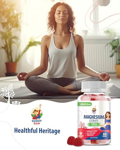 SUNNY SAM - Gomas de Magnésio para Crianças – Marca: Máxima Saúde – 60 g