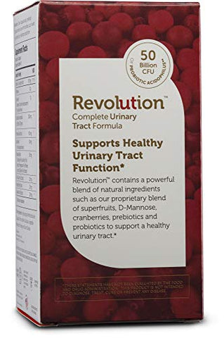UT Revolution: Concentrado Natural de Cranberry com D-Manose e Probióticos, Certificado Kosher, 120 Cápsulas - Zahler