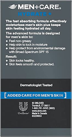 DOVE MEN + CARE - Dove Men Care Loção Facial Hidratante FPS 15 – 50ml (Pacote com 3 unidades)