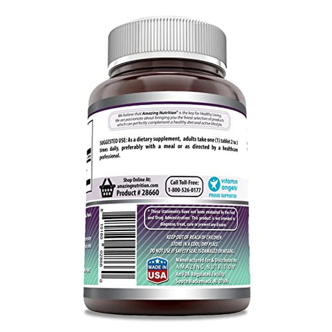Amazing Nutrition - Amazing Formulas MSM 1500mg 180 Comprimidos | Não-OGM | Sem Glúten | Fabricado nos EUA | Comprimidos de MSM 1500mg | Livre de Glúten | Feito nos EUA