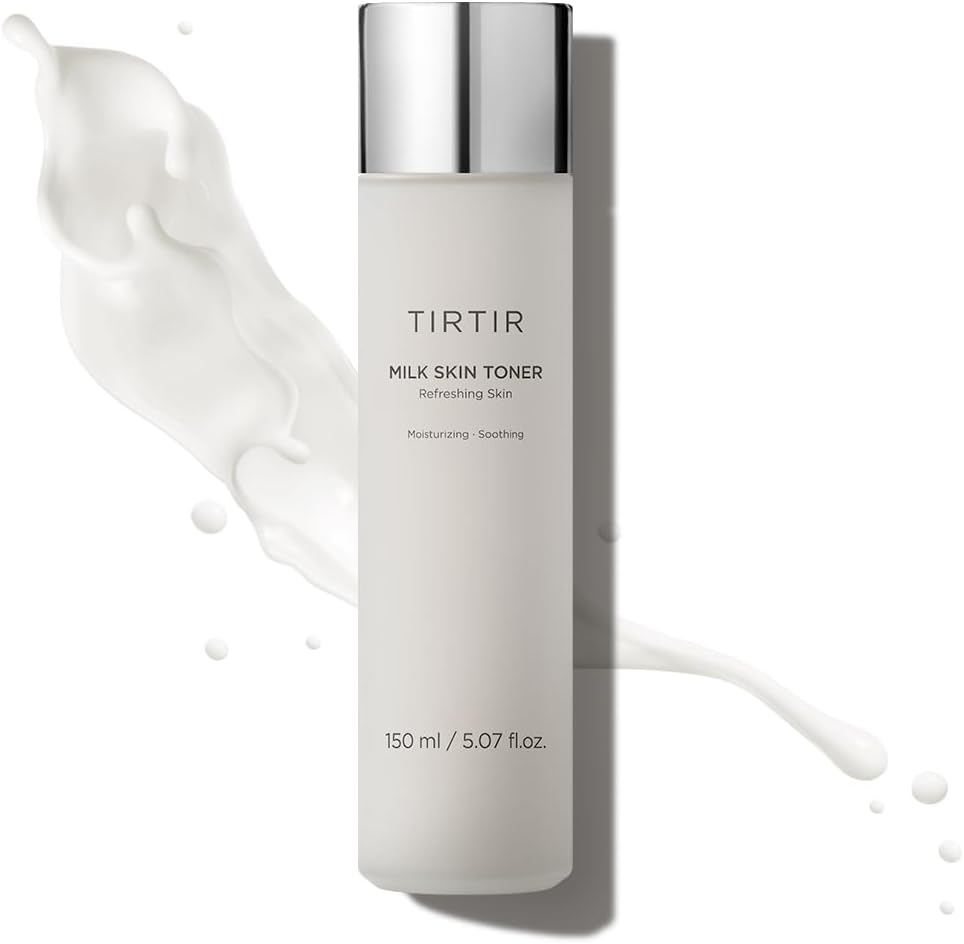 Tônico de Arroz Milk Skin | Hidratação Profunda, Brilho Instantâneo, 2% Niacinamida, Extrato de Farelo de Arroz, Ceramida, Pantenol, Cruelty-Free, Amigo da Acne Fúngica, Vegano, 150 ml - TIRTIR