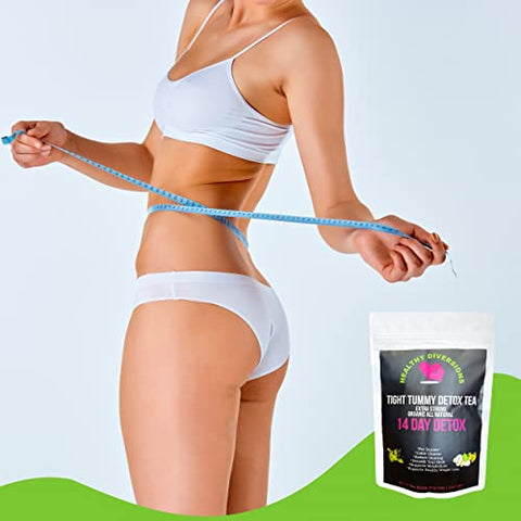 Generic - Chá Detox Healthy Diversions para Barriga Lisa, Resultados Extra Fortes em uma Semana, Reduz Inchaço, Saquinhos de Chá Herbal, Bem-Estar