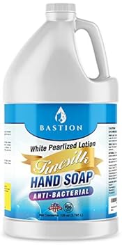 Bastion - Sabonete Líquido Antibacteriano Finesilk Pérola Branca: Recarga a Granel. pH Balanceado Ultra Forte. Fabricado nos EUA (Finesilk, Galão)