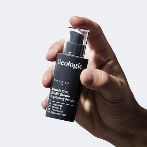 Serum Vitamina C E Ferulic | Clareia, Firmeza e Suaviza a Pele | 5% Vitamina C 0,5% Vitamina E 0,5% Ácido Ferúlico 1,5% Ácido Hialurônico | 30 ML (3 Meses de Uso) - Geologie