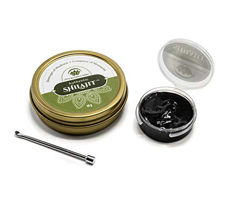 Lotus Blooming Herbs - Autêntico Shilajit – Resina Genuína de SHILAJIT Himalaia 100% Pura com Ácido Fúlvico