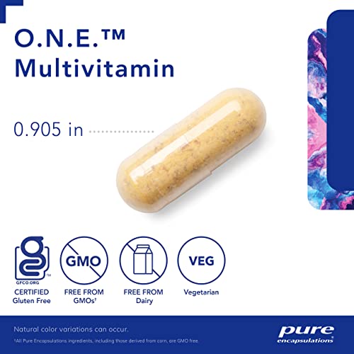 O.N.E. Multivitamina – Multivitamina Diária com Complexo Antioxidante Metafolin, CoQ10 e Luteína para Suporte à Visão, Função Cognitiva e Celular - Pure Encapsulations