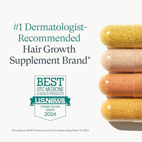 Mulheres 18-44 Anos – Cabelo Mais Forte e Espesso – Recomendado por Dermatologistas – 1 Mês – 60 Cápsulas - Nutrafol