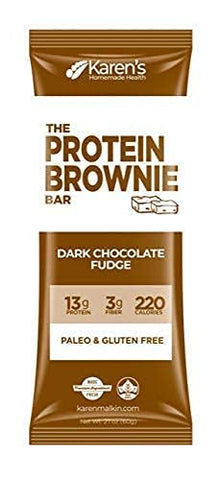 Karen's Transformation Superfood Bars - Barra de Brownie Proteico 12 unidades | Chocolate Amargo | Sem Glúten | Não-OGM | Paleo | 13g Proteína | Envio em 2 Dias