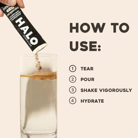 Iced Vanilla Latte – Pó Instantâneo Energético – Mistura Saudável de Café com Hidratação, Eletrólitos, Cafeína, Vitaminas e Minerais 20 Calorias Keto Baixa Caloria 1 x 12 - HALO Sport