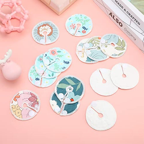 Sosation - 32 Capas de Botão para Tubo G G Tube Pad Suporte para Alimentação Almofadas de Algodão para Tubo G Suprimentos Reutilizáveis para Tubo de Alimentação Capas Macias para Cuidados de Amamentação, 4
