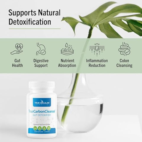 True Cellular Formulas - TrueCarbonCleanse™ – Detoxificador Perfeito para o Intestino – Marca Líder em Limpeza Intestinal