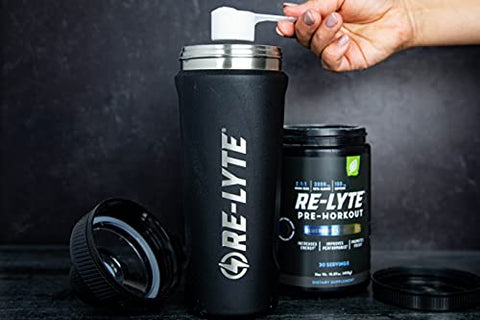 Re-Lyte Mistura para Bebida Pré-Treino, Limonada de Mirtilo, 450g - REDMOND