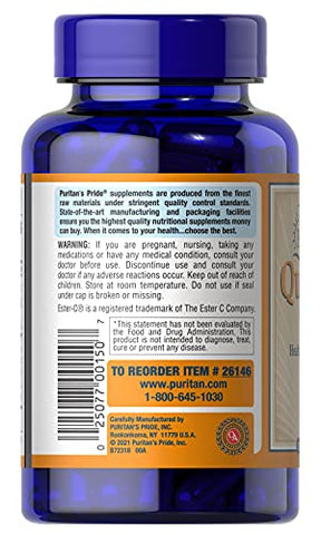 Puritan's Pride - Puritan’s Pride Quercetin Complex com Vitamina C, Suporte para a Saúde Respiratória Superior, 100 comprimidos