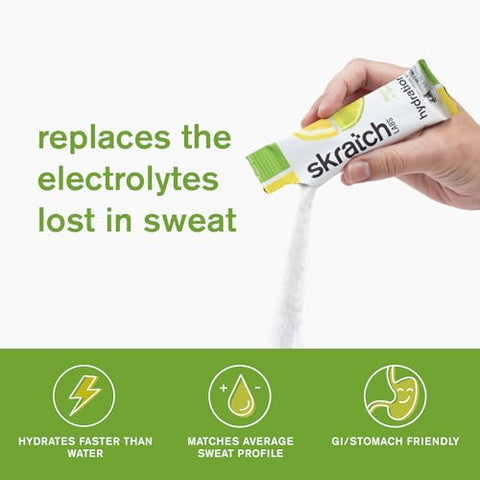 Pacotes de Hidratação – Mix de Bebida Hidratante, Pacote Variado (20 Pacotes de Porção Individual) – Pó de Eletrólitos Desenvolvido para Atletas e Desempenho Esportivo, Sem Glúten, 20g - Skratch Labs