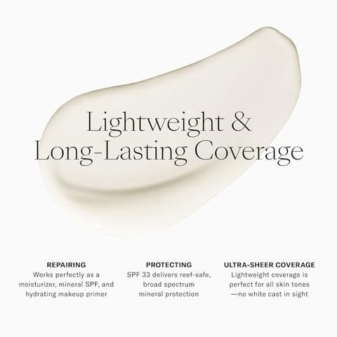 Protetor Solar e Hidratante Facial Josie Maran Get Even Sun Milk SPF 33 – Leve e Mineral, com Óleo de Argan e Óxido de Zinco – 50g