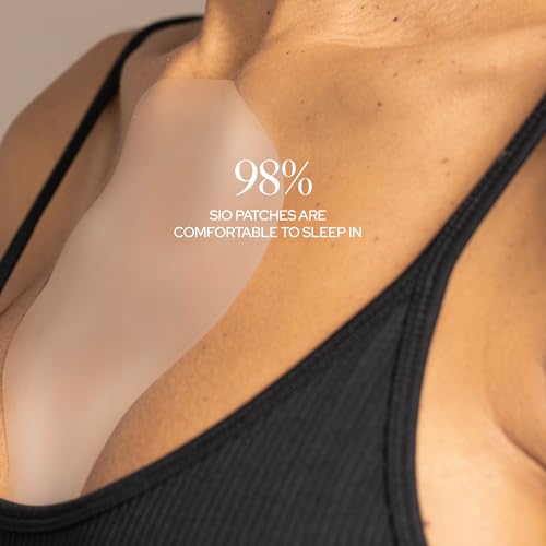 Beauty ChestLift – Adesivo Antirrugas para o Peito 4 Semanas – Adesivo de Silicone para Suavizar Durante a Noite para Decote - SiO