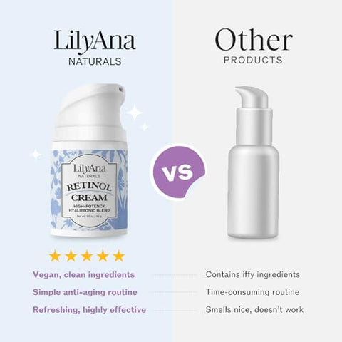 Creme Retinol – Hidratante Anti-Envelhecimento para o Rosto | 50g - LilyAna Naturals