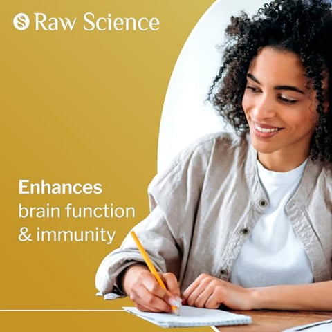 S RAW SCIENCE - Complexo de Cogumelos em Gomas com Leão da Montanha, Suplementos Nootrópicos para Memória