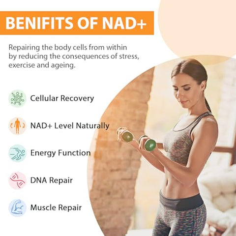 Orgabay - Suplemento Liposomal NAD 500 mg, Alta Absorção, Aumente NAD com TMG 250 mg, NAD Real mais Eficiente que Ribosídeo de Nicotinamida, Suporte à Energia Celular, Envelhecimento Saudável