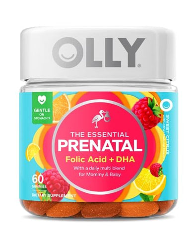 Gummy Multivitamínico Essencial Pré-Natal, 30 Dias (Gummies), Doce, Ácido Fólico - OLLY