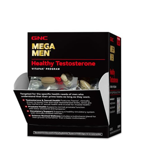 Mega Men Programa Vitapak Testosterona Saudável | 30 Porções - GNC