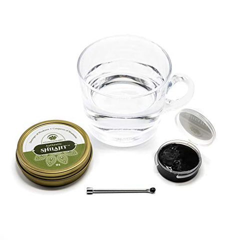 Lotus Blooming Herbs - Autêntico Shilajit – Resina Genuína de SHILAJIT Himalaia 100% Pura com Ácido Fúlvico